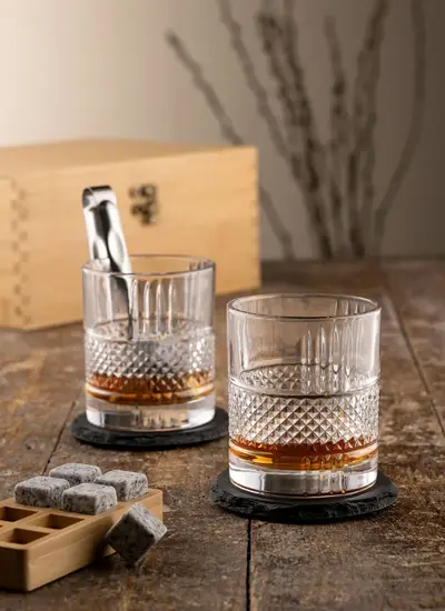 Eyre Whiskey Gift Set Irish Fathers Day Corporate Gift Crystal With Box